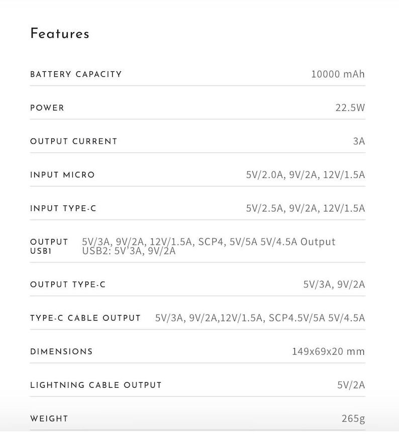 Custom Logo Power Bank 10000mAh with Built-in Cables thumbnail 4