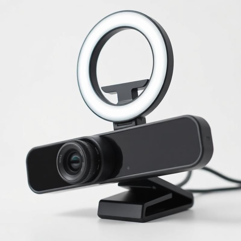 HD Webcam with Ring Light